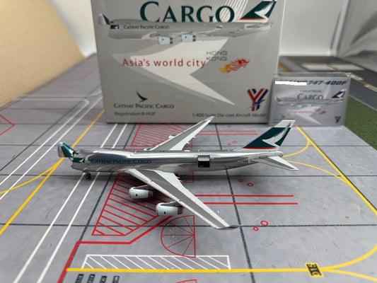 Pre-Order YY Wings Cathay Pacific Cargo Boeing 747-400F B-HUP "Polished" Interactive YY74406DP