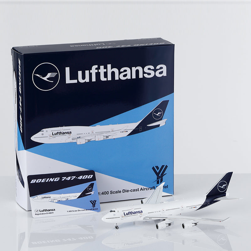 Pre-Order YY Wings 1:400 Lufthansa Boeing 747-400 D-ABVY