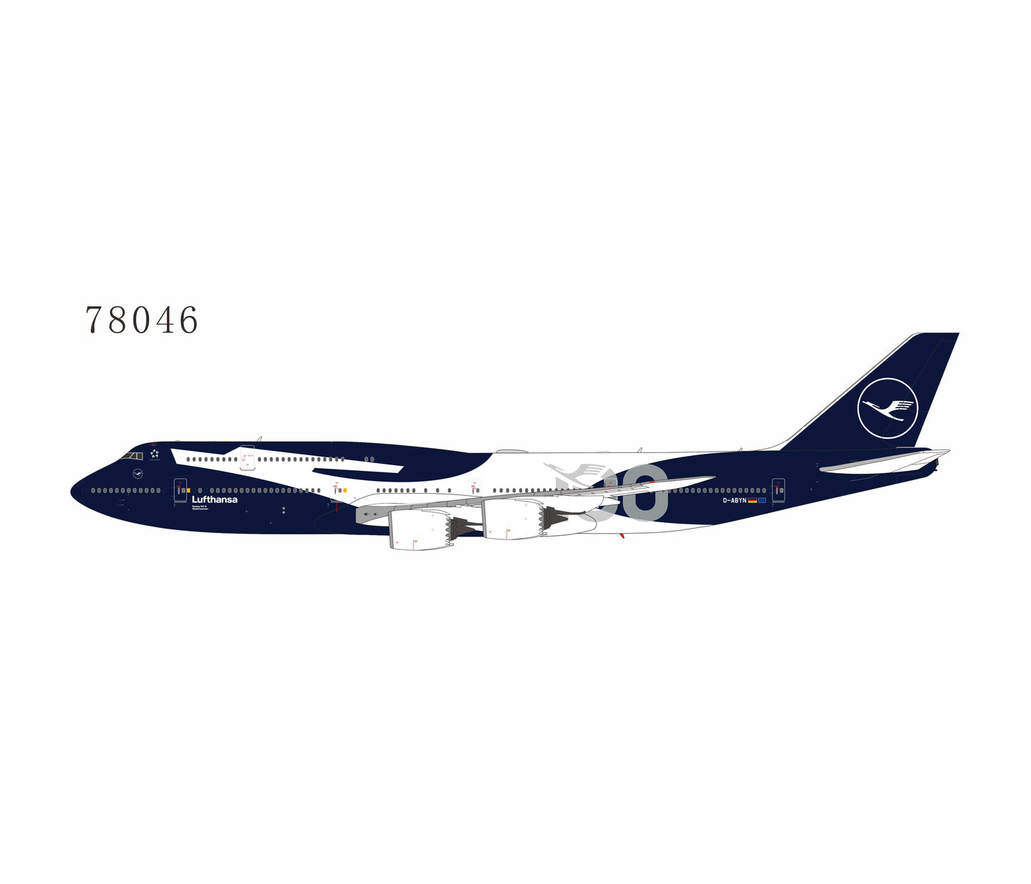 Pre-Order NG Models 1:400 Lufthansa Boeing 747-8i D-ABYN "100 Years" 78046