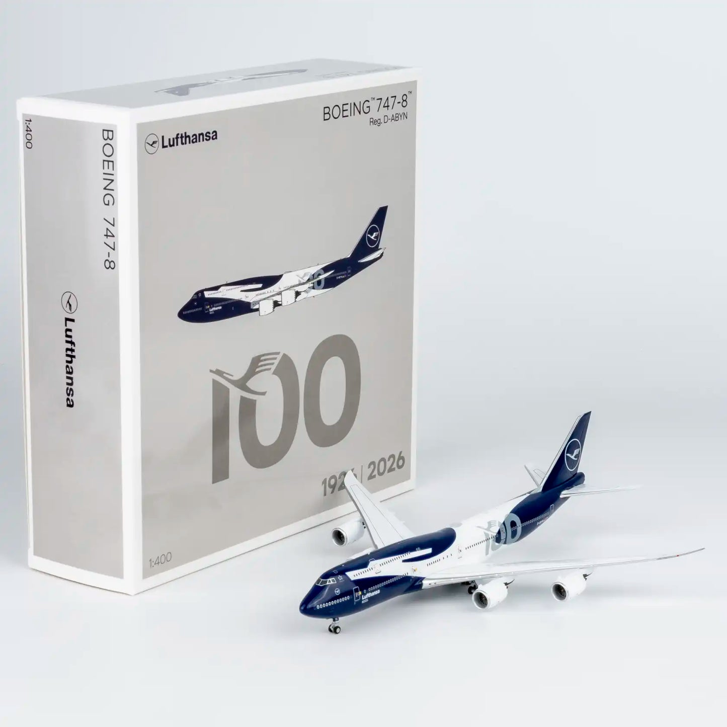 Pre-Order NG Models 1:400 Lufthansa Boeing 747-8i D-ABYN "100 Years" 78046