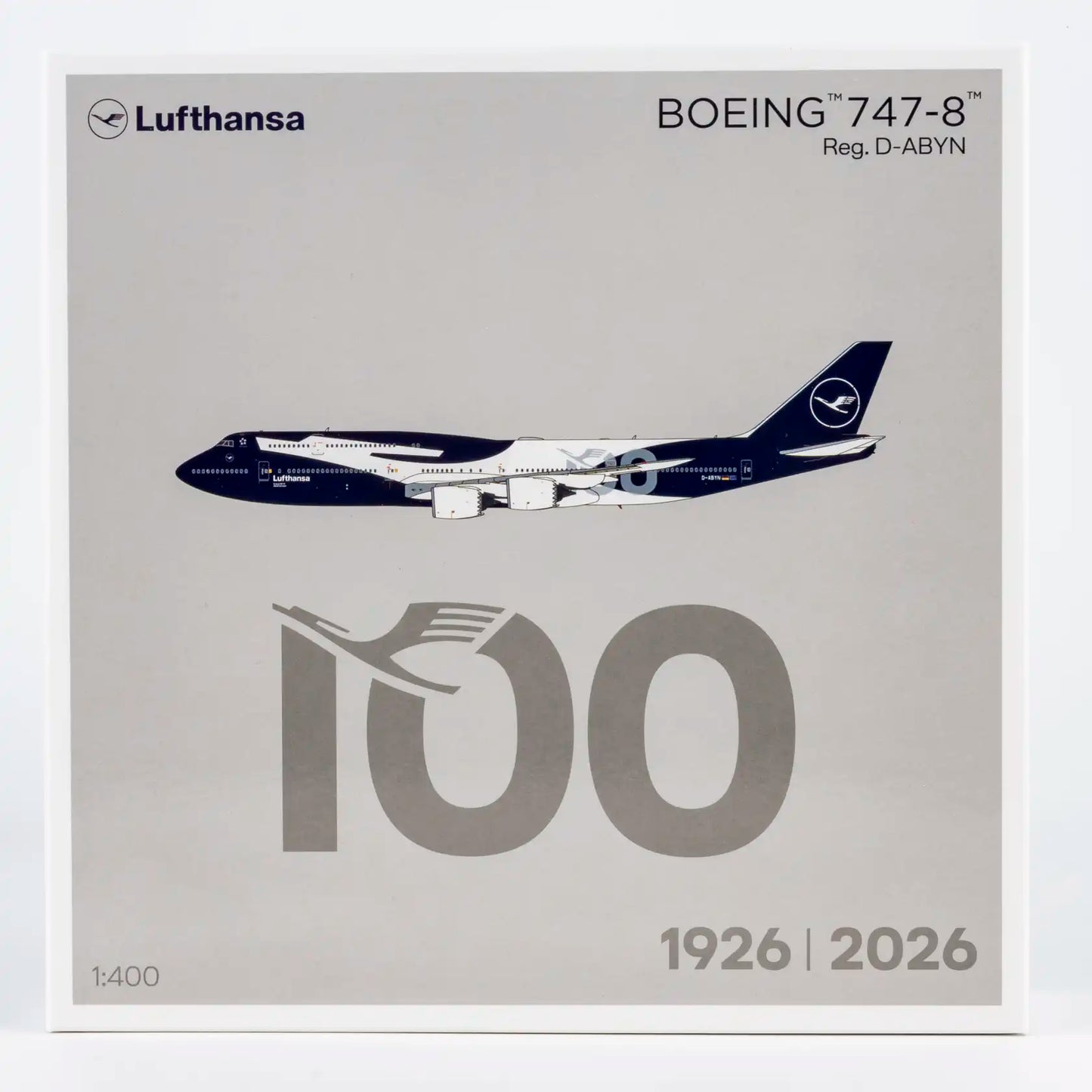 Pre-Order NG Models 1:400 Lufthansa Boeing 747-8i D-ABYN "100 Years" 78046