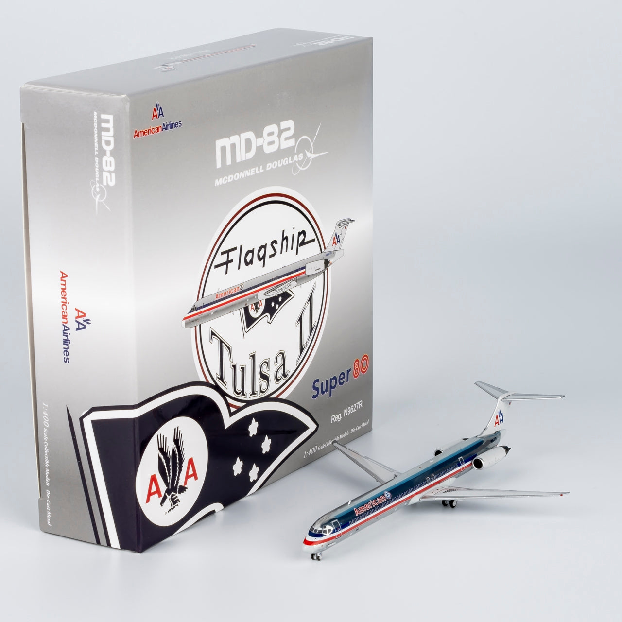 NG Models 1:400 American Airlines MD-82 "Flag Tulsa II" N9627R NG 83009