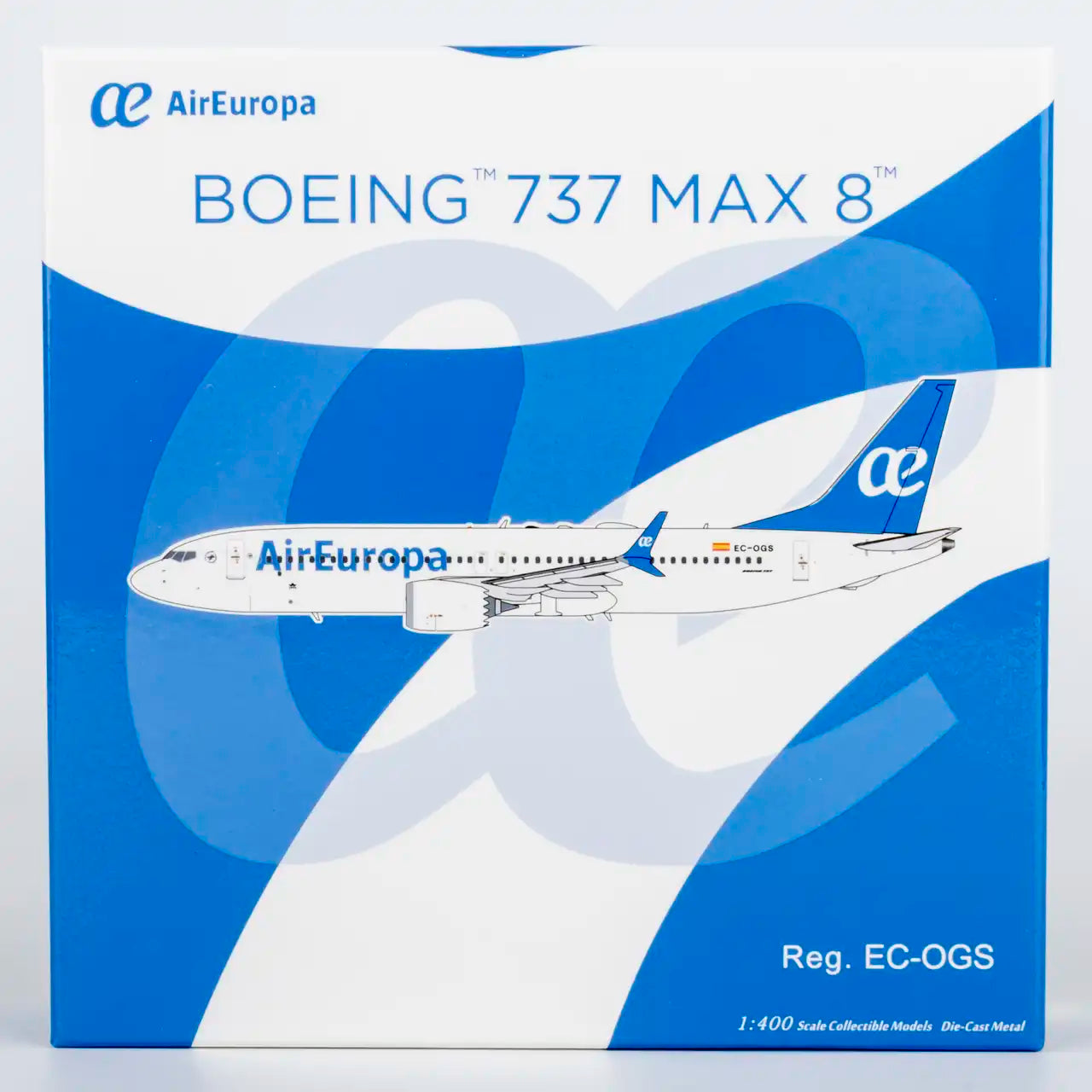 NG Models 1:400 Air Europa Boeing 737 MAX 8 EC-OGS "1st 737 MAX 8 for UX" 88044