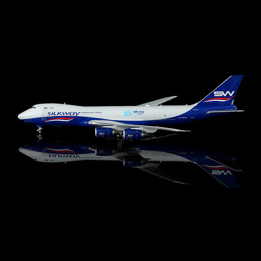 Pre-Order HX Models 1:400 Silk Way West Airlines Boeing 747-8F VQ-BVB