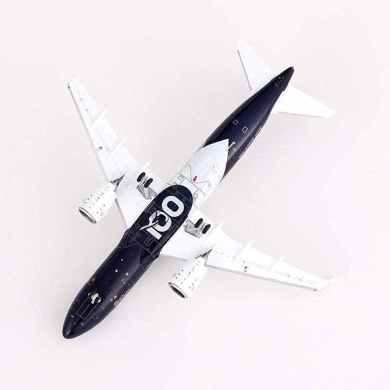 HX Models 1:400 Lufthansa Airbus A320neo D-AIND "100th Anniversary"