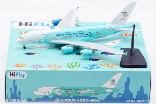 Aviation400 Hi Fly Malta Airbus A380 "Save the Coral Reefs" 9H-MIP AV4187