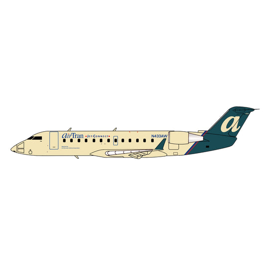 Pre-Order 3D Design Deck 1:400 AirTran Jet Connect Bombardier CRJ-200 N433AW