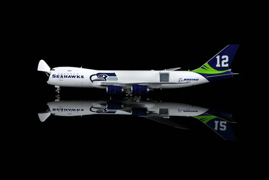 HX Models 1:400 Boeing 747-8F N770BA "Seattle Seahawks" Interactive B631006C