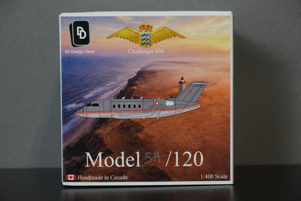 3D Design Deck 1:400 Royal Danish Air Force Challenger 604 C-168 185
