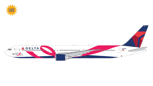 Pre-Order Gemini200 Delta Air Lines Boeing 767-400ER N845MH "Breast Cancer Research Foundation" Flaps Down G2DAL1446F