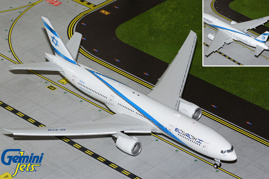Pre-Order Gemini200 El Al Boeing 777-200 Flaps Down 4X-ECB G2ELY1361F