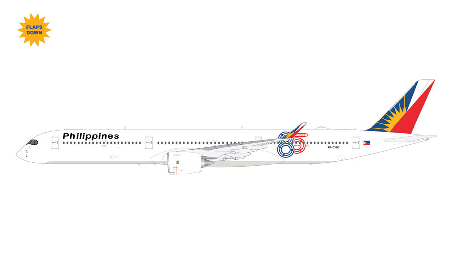 Pre-order Gemini200 Philippine Airlines Airbus A350-1000 RP-C3150 "85 Years" Flaps Down G2PAL1498F