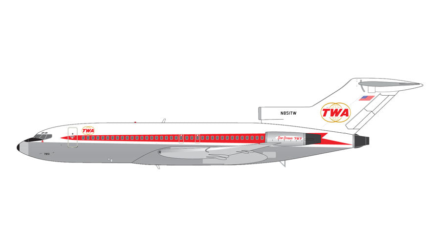 Gemini200 TWA Boeing 727-100 N851TW G2TWA946