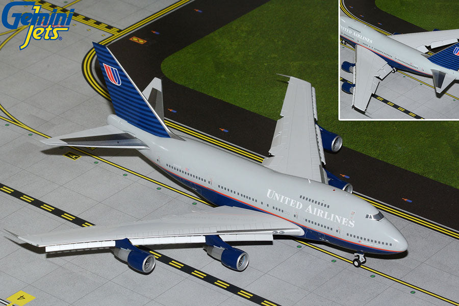 Gemini200 United Airlines Boeing 747SP N145UA Flaps Down G2UAL1160F