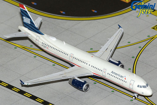 Pre-Order Gemini Jets 1:400 American Airlines Airbus A321 "US Airways Heritage" N578UW GJAAL2297