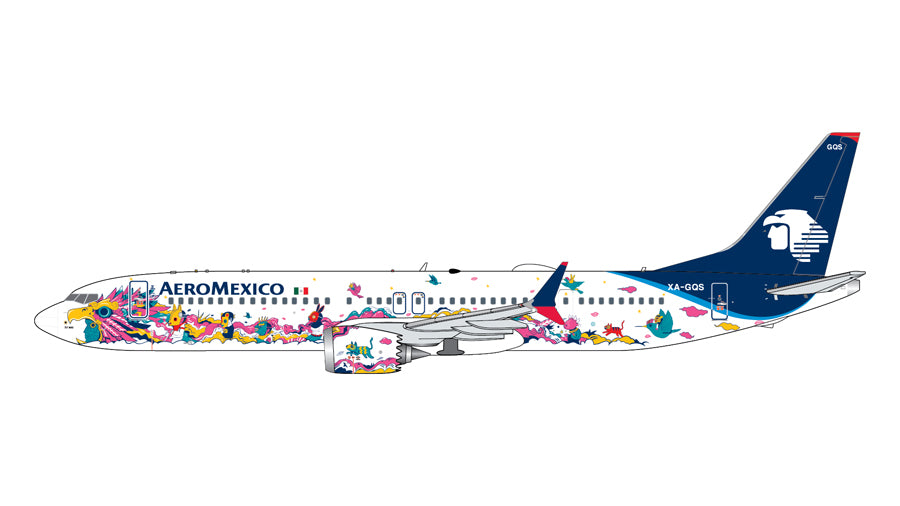 Gemini Jets 1:400 Aeromexico Boeing 737 MAX 9 XA-GQS "Kukulcan" GJAMX2316