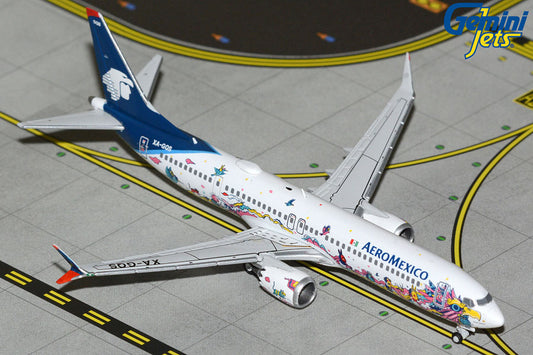 Gemini Jets 1:400 Aeromexico Boeing 737 MAX 9 XA-GQS "Kukulcan" GJAMX2316