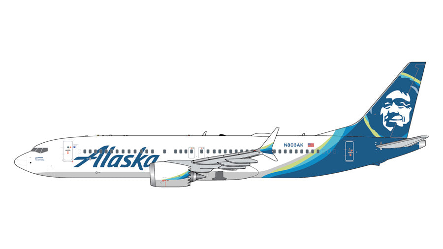 Gemini Jets 1:400 Alaska Airlines Boeing 737 MAX 8 N803AK GJASA2392