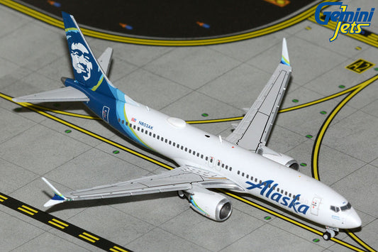 Gemini Jets 1:400 Alaska Airlines Boeing 737 MAX 8 N803AK GJASA2392