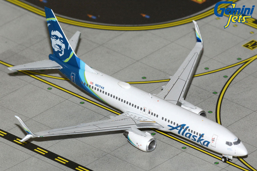 GeminiJets 1:400 Alaska Airlines Boeing 737-800 N517AS GJASA2418
