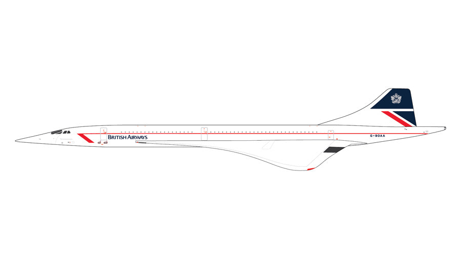Pre-Order GeminiJets 1:400 British Airways Aerospatiale Concorde G-BOAA GJBAW2390