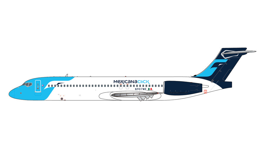 Pre-Order GeminiJets 1:400 MexicanaClick Boeing 717 N907ME GJCBE2391