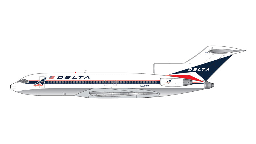 Gemini Jets 1:400 Delta Air Lines Boeing 727-100 N1633 GJDAL2355