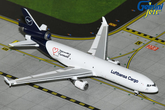 Gemini Jets 1:400 Lufthansa Cargo McDonnell Douglas MD-11F D-ALCC "Farewell MD-11" GJDLH2072