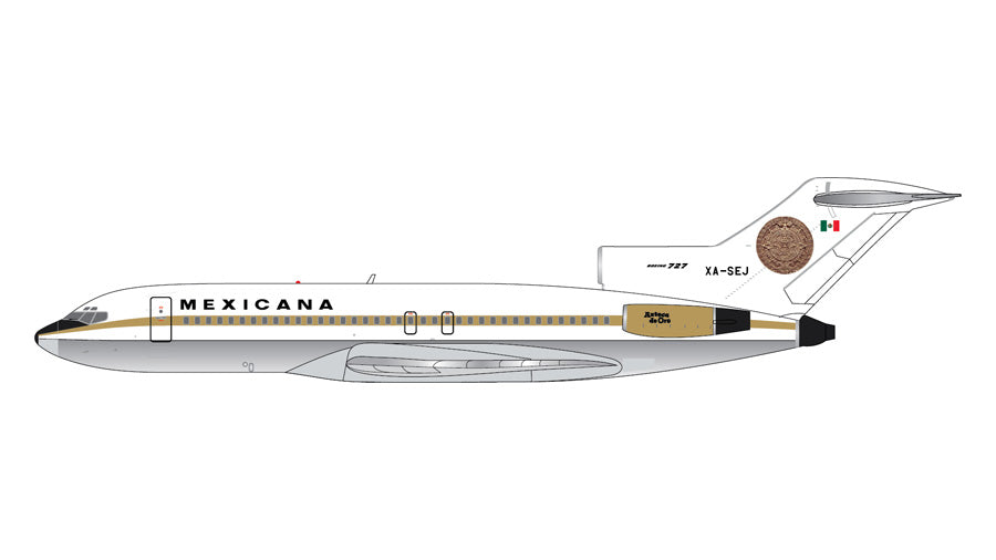 Pre-order GeminiJets 1:400 Mexicana Boeing 727-100 XA-SEJ GJMXA2351