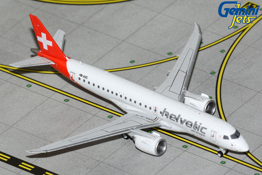 Gemini Jets 1:400 Helvetic Embraer E190-E2 HB-AZC GJOAW2323