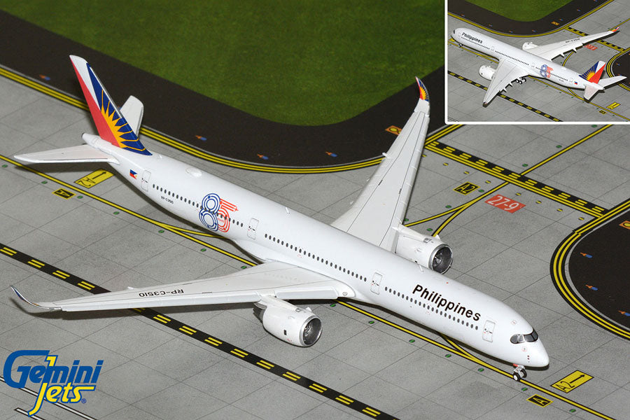 GeminiJets 1:400 Philippine Airlines Airbus A350-1000 RP-C3150 "85 Years" Flaps Extended GJPAL2397F