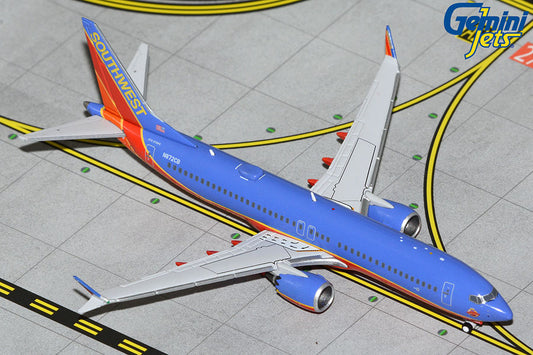 Gemini Jets 1:400 Southwest Airlines Boeing 737 MAX 8 N872CB "Canyon Blue Retro" GJSWA2187