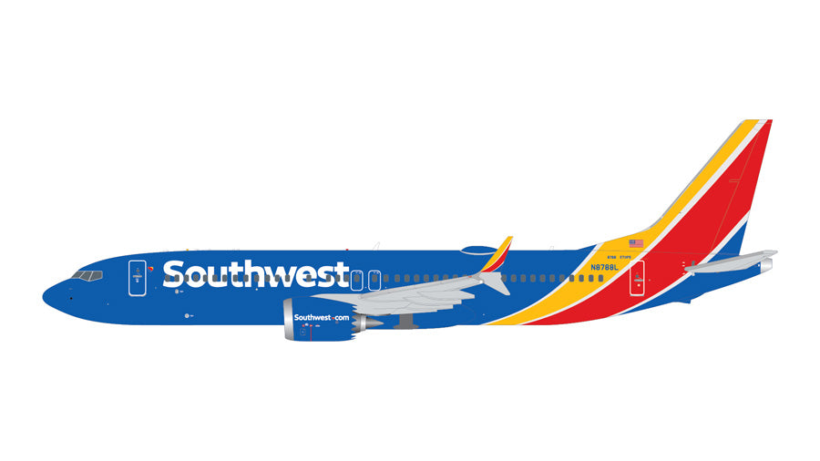 Pre-Order GeminiJets 1:400 Southwest Airlines Boeing 737 MAX 8 N8788L GJSWA2372