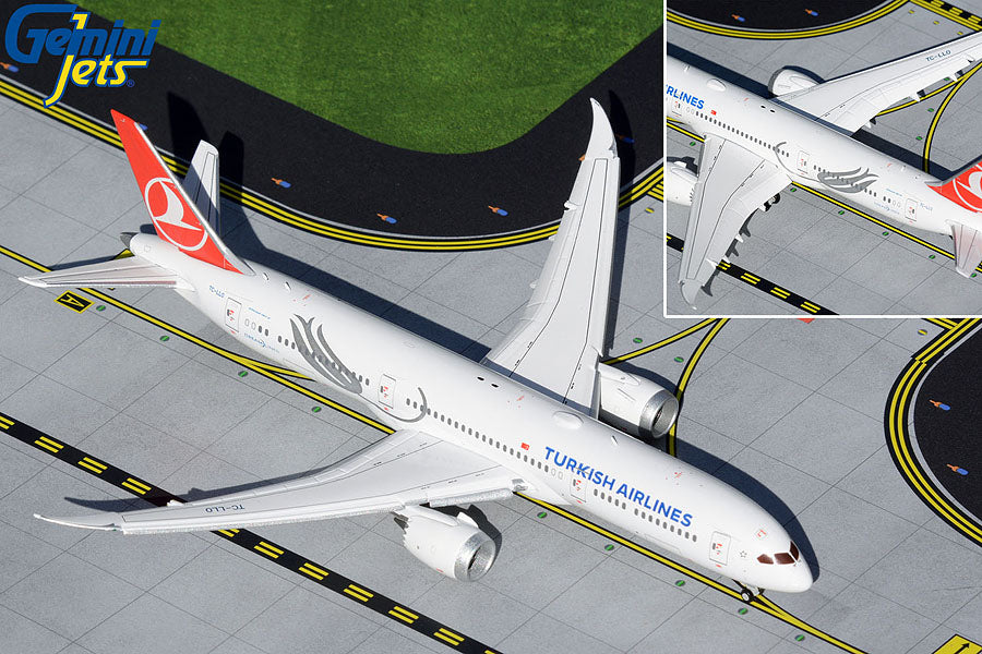 Gemini Jets 1:400 Turkish Airlines Boeing 787-9 TC-LLO "Flaps Extended" GJTHY2018F