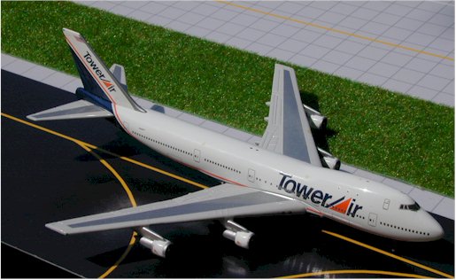 *Imperfect* Gemini Jets 1:400 Tower Air Boeing 747-100 N606FF GJTOW057