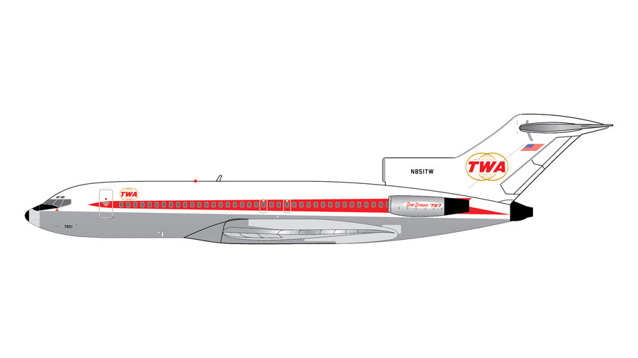 Gemini Jets 1:400 TWA Boeing 727-100 N851TW GJTWA2353