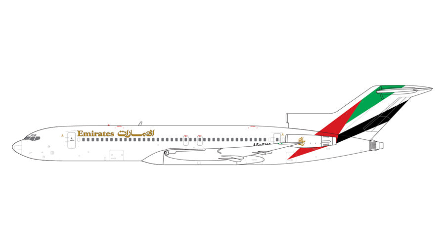 Pre-Order Gemini Jets 1:400 Emirates Boeing 727-200 A6-EMC GJUAE2233