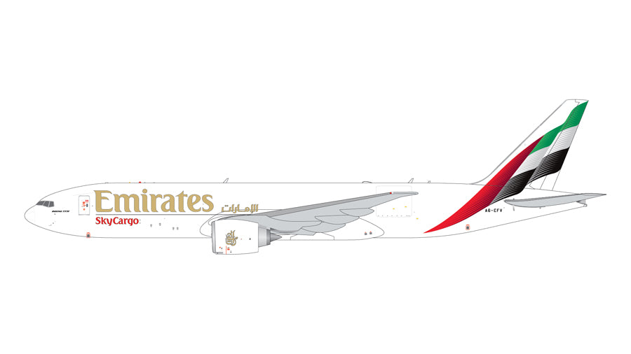 Gemini Jets 1:400 Emirates Boeing 777F A6-EFV GJUAE2381