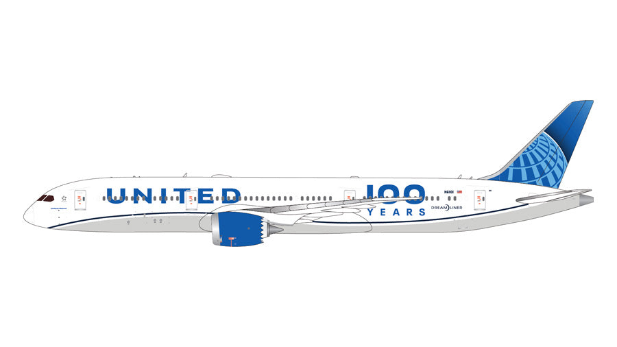 Gemini Jets 1:400 United Airlines Boeing 787-9 N61101 "100 Years" GJUAL2228