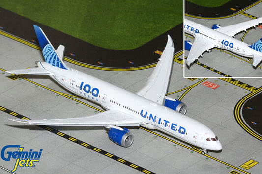 Gemini Jets 1:400 United Airlines Boeing 787-9 N61101 "100 Years" GJUAL2228F