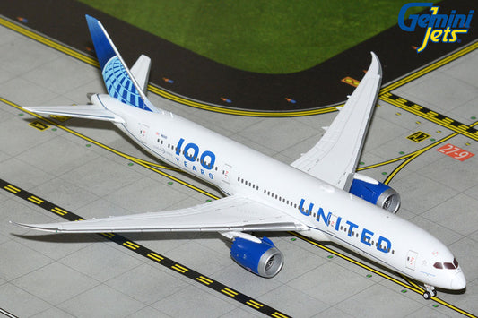 Gemini Jets 1:400 United Airlines Boeing 787-9 N61101 "100 Years" GJUAL2228