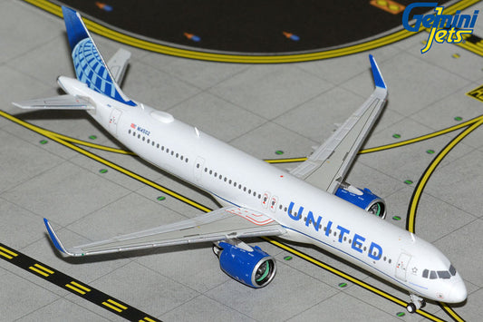 Pre-Order Gemini Jets 1:400 United Airlines Airbus A321neo N14502 GJUAL2346