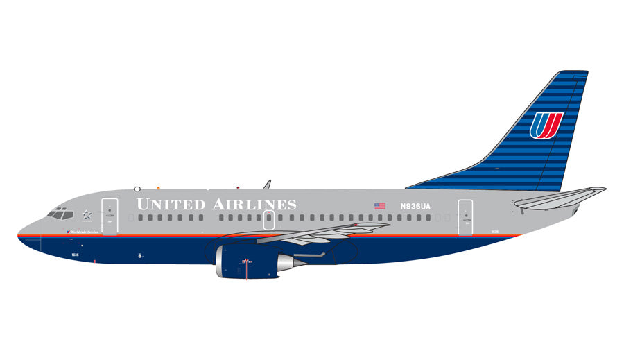Pre-Order Gemini Jets 1:400 United Airlines Boeing 737-500 N936UA GJUAL2348