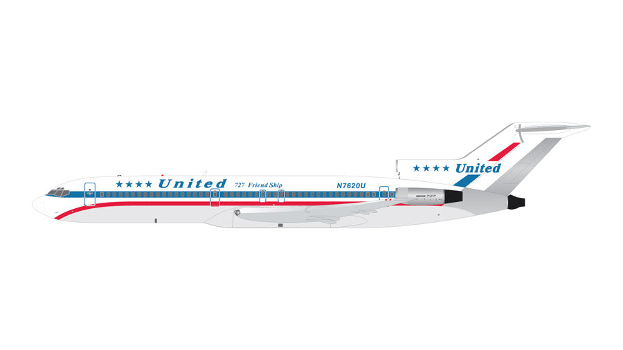 GeminiJets 1:400 United Airlines Boeing 727-200 N7620U GJUAL2352