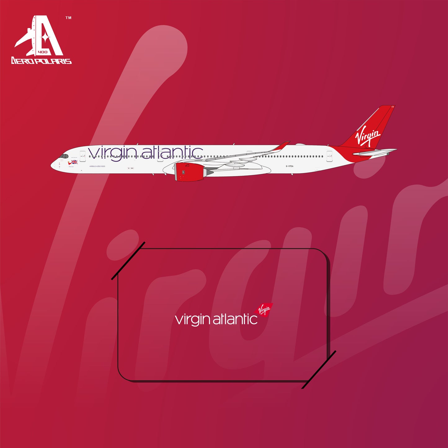 Pre-Order Aero Polaris 1:400 Virgin Atlantic Airbus A350-1000 G-VTEA HA35K0001