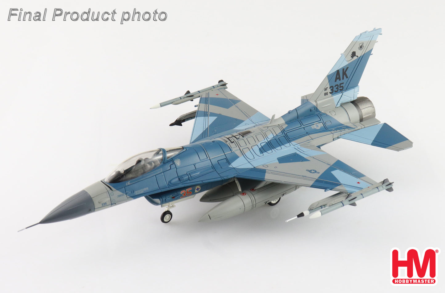 Hobby Master 1:72 Lockheed F-16C "Blue Splinter" 86-0335, 354th Wing, 18th AGRS, Eielson AFB, Alaska, 2018 HA38005