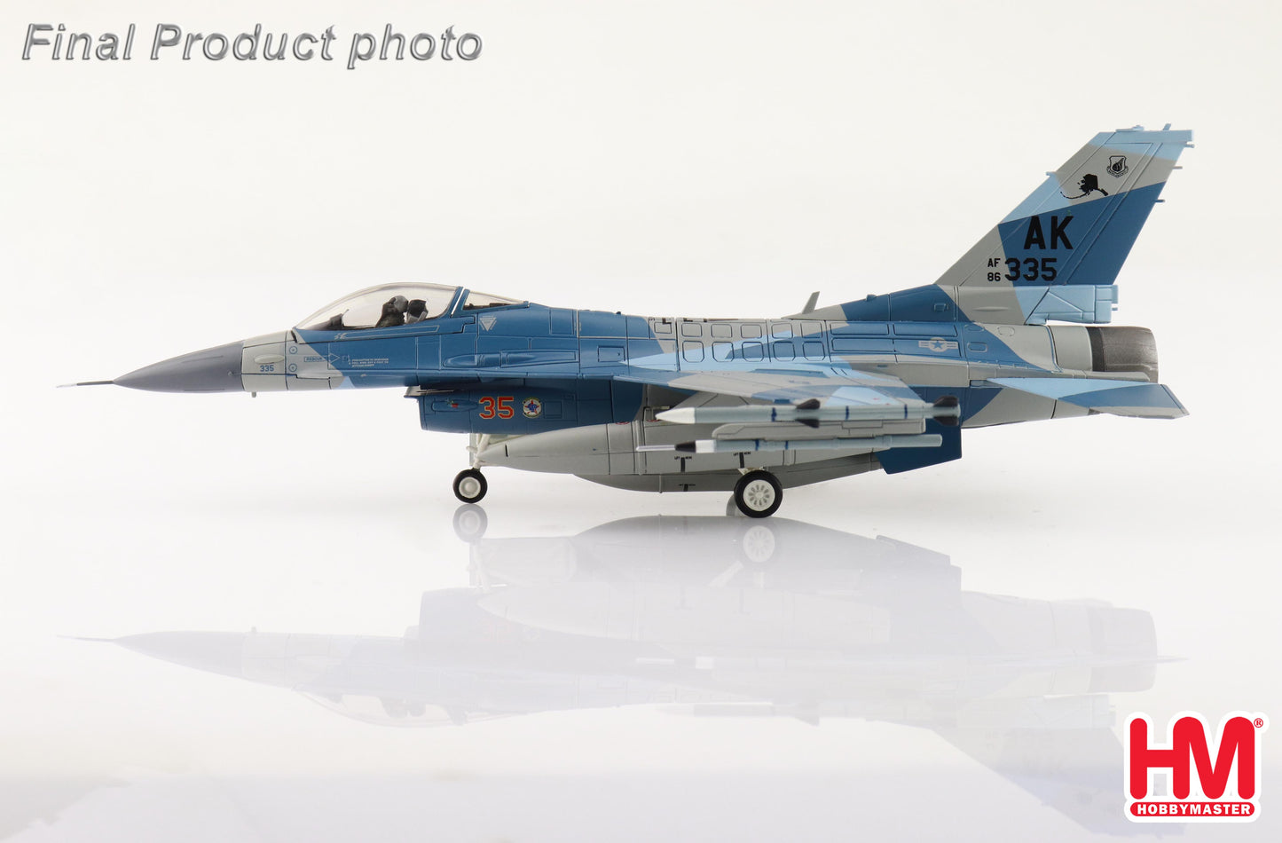 Hobby Master 1:72 Lockheed F-16C "Blue Splinter" 86-0335, 354th Wing, 18th AGRS, Eielson AFB, Alaska, 2018 HA38005