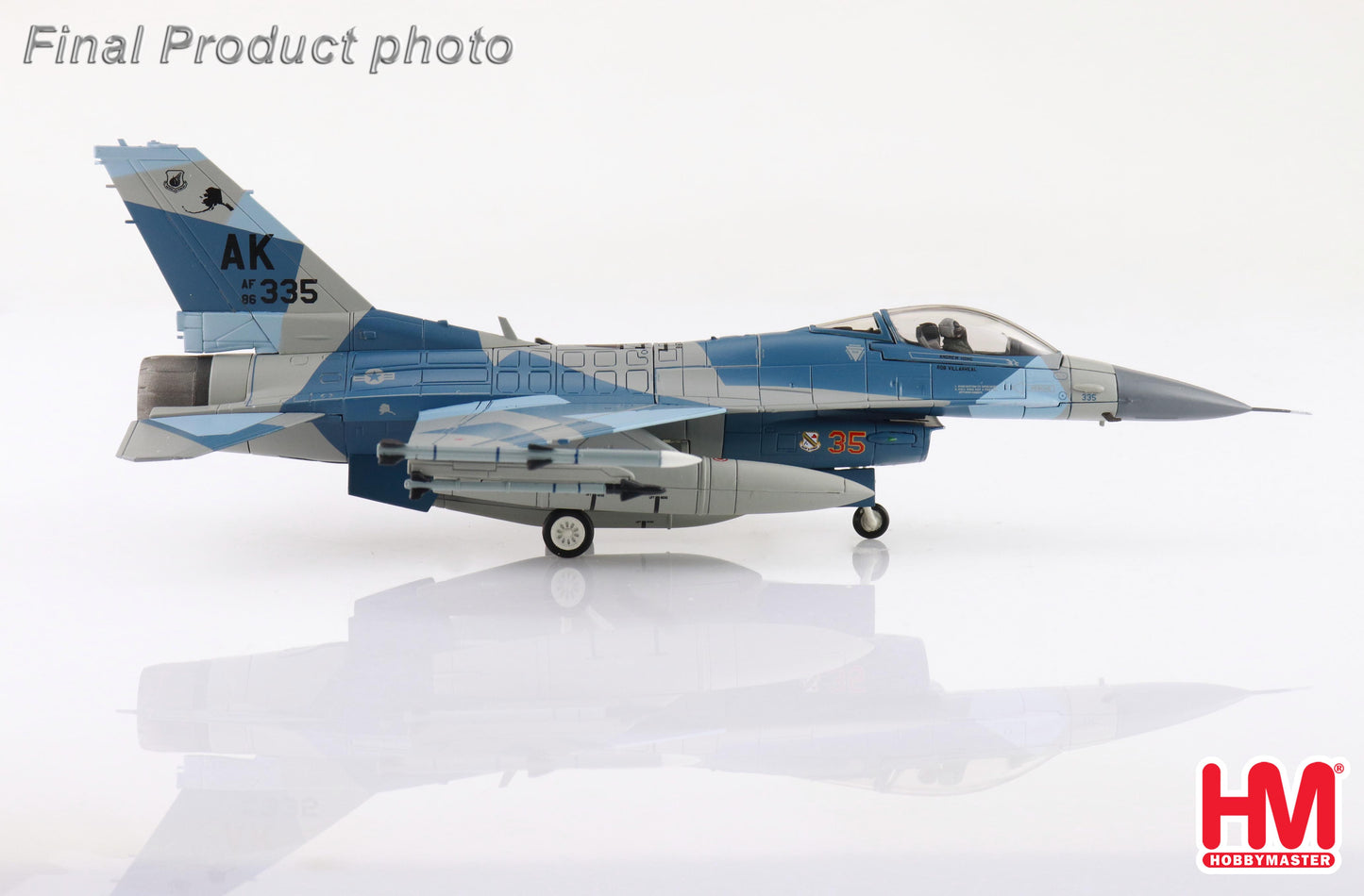 Hobby Master 1:72 Lockheed F-16C "Blue Splinter" 86-0335, 354th Wing, 18th AGRS, Eielson AFB, Alaska, 2018 HA38005