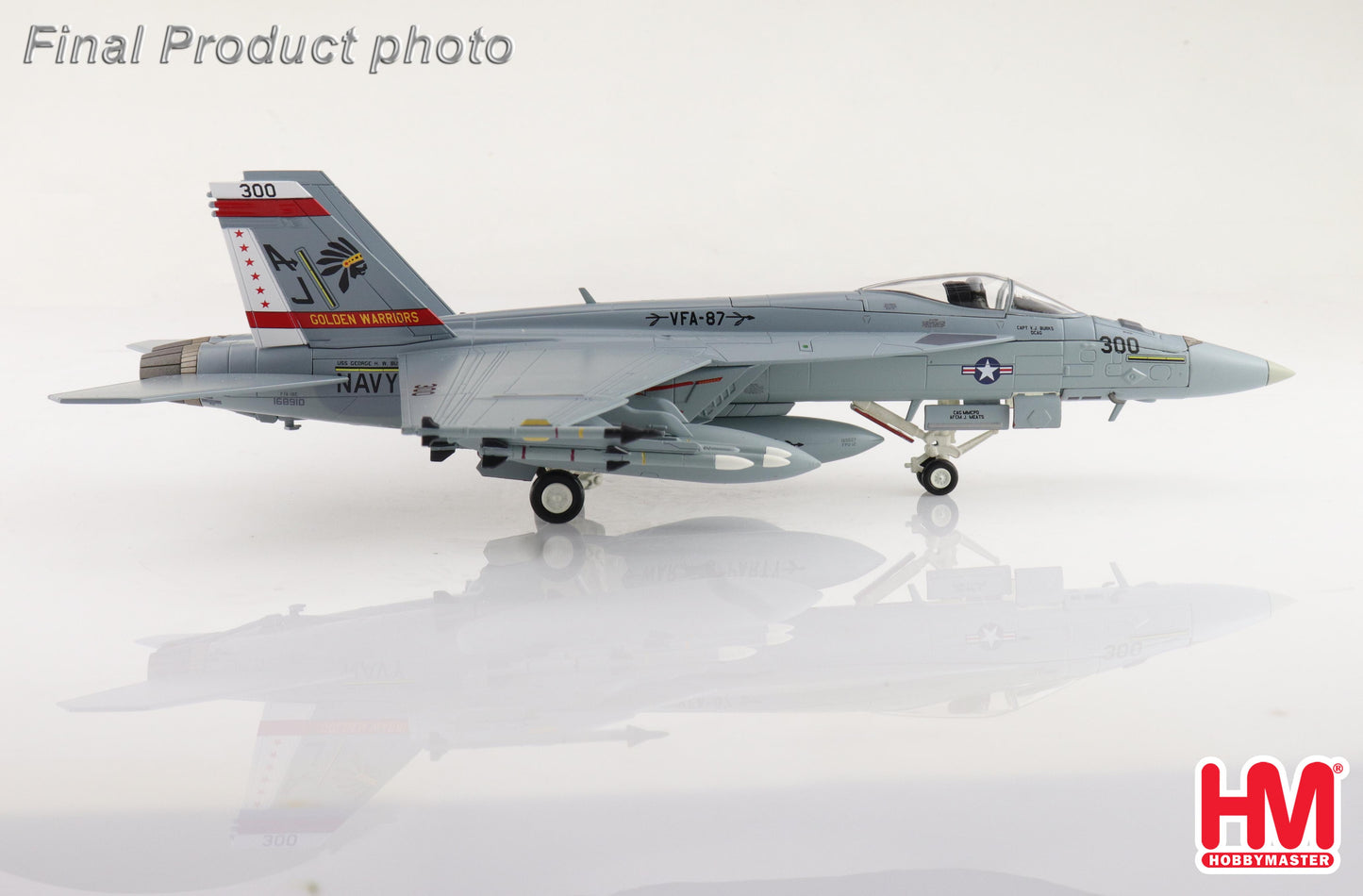 Hobby Master 1:72 F/A-18E "Golden Warriors" 168910, VFA-87, 2017 "Operation Inherent Resolve" HA5141
