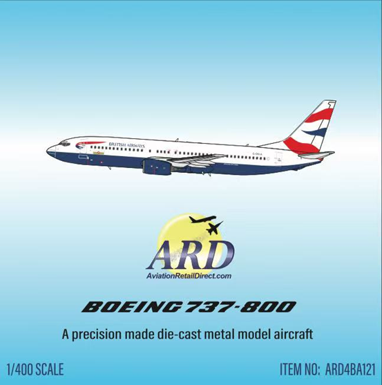 ARD 1:400 British Airways Boeing 737-800 G-OXLA HA7380013